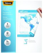 Fellowes Self-Adhesive Letter Laminating Pouches ,5 Pack (52205)