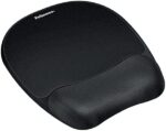 Fellowes® Gel Wrist Rest/Mouse Pad, Fabric, Black