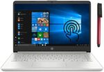 HP 14 14" Touchscreen Laptop, Intel Core i3 1115G4 up to 3.2GHz (Beat i5-8365U), 8GB DDR4 RAM, 256GB PCIe SSD, 802.11AC WiFi, Bluetooth, Fingerprint Reader, Silver, Windows 10 S, 64GB Flash Stylus