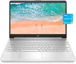 HP 15 inch Laptop, Intel Pentium Gold 7505 Processor, Intel UHD Graphics, 128 GB SSD, Windows 10 Home (15-dy2010nr, Natural Silver)