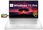 HP 17.3" HD Touchscreen Business Laptop, AMD Ryzen 5-5500U, Windows 11 Pro, 16GB RAM, 512GB SSD+1TB HDD, Numeric Keypad, HDMI, Wi-Fi, Bluetooth, Webcam, 32GB Durlyfish USB Card