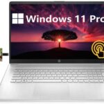 HP 17.3" HD Touchscreen Business Laptop, AMD Ryzen 5-5500U, Windows 11 Pro, 16GB RAM, 512GB SSD+1TB HDD, Numeric Keypad, HDMI, Wi-Fi, Bluetooth, Webcam, 32GB Durlyfish USB Card