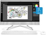 HP 24-df0062ds 24.8" AIO Computer Pentium Silver J5040 8GB 256GB SSD W10H White