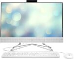 HP All-in-One 24 inch Desktop, 11th Generation Intel Core i5-1135G7 Processor, Intel Iris Xe Graphics Graphics, 8 GB RAM, 512 GB SSD, Windows 11 Home (24-df1370, Snow White)