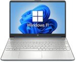 HP Newest Notebook Laptop, 15.6'' Full HD Screen (1920 x 1080), AMD Ryzen 5-5500U (Base Speed of 2.10 GHz) Processor, 8GB RAM, 256GB SSD, Media Card Reader, USB Type-C, HDMI, Windows 11 Home, Blue