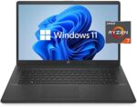HP Pavilion 17.3-inch IPS Anti-Glare FHD Laptop (2022 Model), AMD Ryzen 7 5700U 8 Core Processor (Beats i9-10885H), 32GB RAM, 1TB PCIe SSD, Wi-Fi 6, Long Battery Life, Webcam, Bluetooth, Windows 11