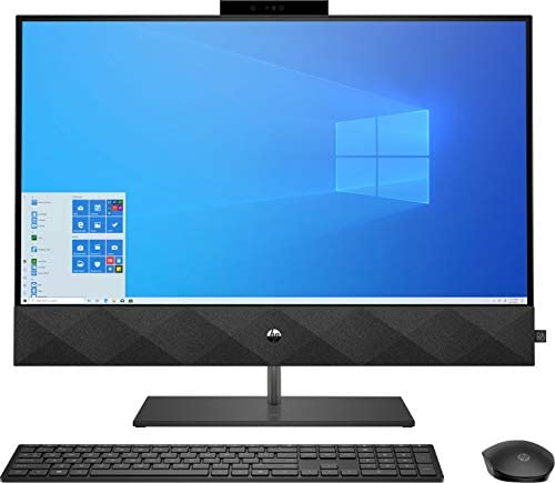 HP Pavilion 27 Touch Desktop 512GB SSD Win 10 Pro (Intel Core i7-10700K CPU 3.80GHz Turbo Boost to 5.10GHz, 16 GB RAM, 512 GB SSD, 27-inch FHD Touchscreen, Win 10 Pro) PC Computer All-in-One Black