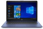 HP Stream 14" HD Laptop PC, Intel Celeron N4000, 4 GB RAM, 64 GB eMMC, Windows 10 S, Blue
