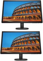 HP V24 24 inch TN Full HD 1920 x 1080 LED Backlit LCD Monitor 2-Pack Bundle with HDMI and VGA Ports, AMD FreeSync, 75Hz Refresh Rate, Low Blue Light