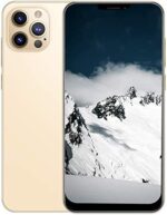 I12 Pro Max Unlocked Smartphone-Stylish 6.26Inch Bang Screen Cellphone 1+8GB Dual Card Dual Standby Android Smartphone Support for WIFI,Bluetooth,Face Recognition and Memory Expansion(Gold)(US plug)