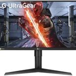 LG 27GL83A-B 27 Inch Ultragear QHD IPS 1ms NVIDIA G-SYNC Compatible Gaming Monitor, Black