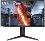 LG 27GN650-B Ultragear Monitor 27” FHD (1920 x 1080) IPS Display, 144Hz Refresh Rate, NVIDIA G-SYNC, AMD FreeSync Premium, Tilt/Height/Pivot Adjustable Stand - black