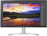 LG 32UN650-W Monitor 32" UHD (3840 x 2160) IPS Ultrafine Display, HDR10 Compatibility, DCI-P3 95% Color Gamut, AMD FreeSync, 3-Side Virtually Borderless Design, Height Adjustable Stand - Silve/White