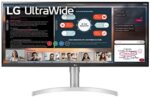 LG 34WN650-W UltraWide Monitor 34" 21:9 FHD (2560 x 1080) IPS Display, VESA DisplayHDR 400, AMD FreeSync, 3-Side Virtually Borderless Design - Silver