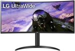 LG 34WP65C-B 34-Inch 21:9 Curved UltraWide QHD (3440x1440) VA Display with sRGB 99% Color Gamut and HDR 10 and 3-Side Virtually Borderless Display with Tilt/Height Adjustable Stand -Black