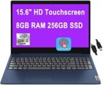 Lenovo IdeaPad 3 Laptop 15.6" HD Touchscreen 10th Gen Intel Core i3-10110U (Beats i5-8200Y) 8GB RAM 256GB SSD Intel UHD Graphics Dolby Win10 + HDMI Cable
