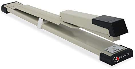 Long Reach Stapler - 20 Sheets Capacity, 210 Staples Capacity - Adjustable up to 12” - Perfect for Binding Books, pamphlets, brochures and Stapling (Stapler)