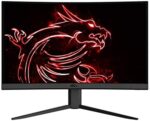 MSI 24" FHD 1500R Curvature Non-Glare Super Narrow Bezel 1ms 1920 x 1080 144Hz Refresh Rate Tilt Adjustment FreeSync Curved Gaming Monitor (Optix G24C4), Black