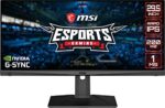 MSI Full HD Rapid-IPS 1ms 2560 x 1080 Ultra Wide 200Hz Refresh Rate HDR Ready G-Sync Compatible 30” Gaming Monitor (Optix MAG301RF)