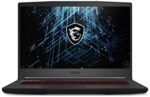 MSI GF65 Gaming Laptop: 15.6" 144Hz FHD 1080p, Intel Core i7-10750H 6 Core, NVIDIA GeForce RTX 3060, 16GB, 512GB NVMe SSD, WiFi 6, Red Keyboard, Win 10, Black (10UE-047)