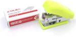Mini Cute Desk Stapler Office Stapler 12 Sheet of 80g Paper Capacity & 800PCS No.12 Staples(2 Packs)
