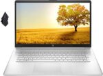 Newest HP Pavilion 17 Laptop, 17.3" HD+ Anti-Glare Screen, AMD Athlon Gold 3150U Processor, 16 GB RAM, 512GB PCIe NVMe SSD, Long Battery Life, Webcam, Mics, WiFi, Windows 10 Home, Silver