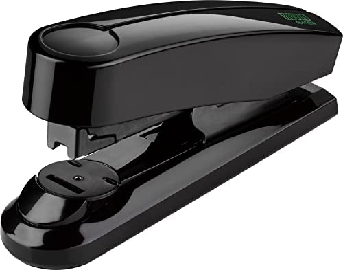 Novus B4fc re+New Flat Clinch Stapler, 50 Sheet Capacity, Made of 80% Recycled Plastic, German Engineered, Staple|Pin|Tack, 25 Yr. Warranty, Black re+New Special Edition (020-1933)