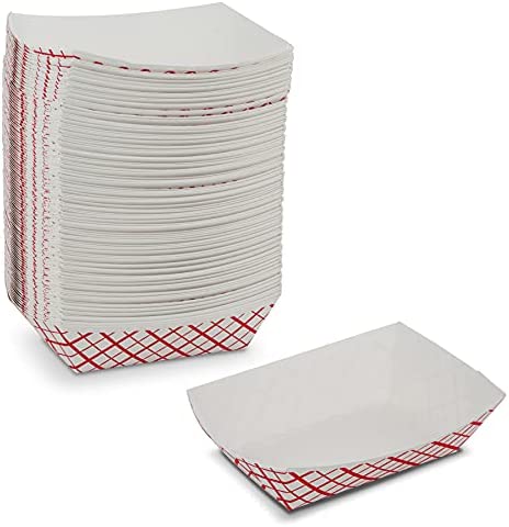 2lb Disposable Checkered Paper Food Tray – EcoQuality Store