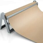 Paper Roll Dispenser and Cutter - Long 24" Roll Paper Holder - Great Butcher Paper Dispenser, Wrapping Paper Cutter, Craft Paper Holder or Vinyl Roll Holder - Wall Mountable