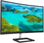 Philips 272E1CA 27" Curved Frameless Monitor, Full HD 1080P, 100% sRGB, Adaptive-Sync, Speakers, VESA, 4Yr Advance Replacement Warranty