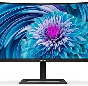 Philips 346E2CUAE 34" Curved Frameless, UltraWide QHD 3440x1440,100Hz, 121% sRGB, 1ms MPRT, USB-C Docking, MultiView PIP/PBP, Height Adjustable, 4Yr Advance Replacement, Black