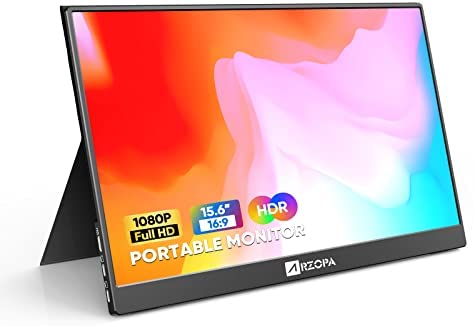 Portable Monitor, Arzopa 15.6'' FHD 1080P Portable Laptop Monitor