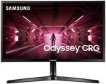 SAMSUNG 24" CRG5 Curved Gaming Monitor, 144Hz, 4ms, Exclusive Gamer Settings, AMD Radeon FreeSync, Eye Saver Mode, 3000:1 Contrast Ratio, Black