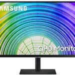 SAMSUNG 32-Inch QHD Computer Monitor, 75Hz, HDMI, USB-C, 1440p Monitor, HDR10, Vertical Monitor, AMD Freesync, TUV-Certified Intelligent Eye Care, Daisy Chain Technology, S60UA (LS32A600UUNXGO)