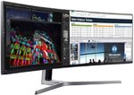 SAMSUNG 49-Inch CHG90 144Hz Curved Gaming Monitor (LC49HG90DMNXZA) – Super Ultrawide Screen QLED Computer Monitor, 3840 x 1080p Resolution, 1ms Response, FreeSync 2 with HDR,Black