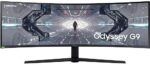 SAMSUNG 49-inch Odyssey G9 Gaming Monitor | QHD, 240hz, 1000R Curved, QLED, NVIDIA G-SYNC & FreeSync | LC49G95TSSNXZA Model