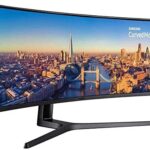 SAMSUNG CJ890 Series 49-Inch Ultrawide QHD (3840x1080) Computer Monitor, 144Hz, Curved, HDMI, USB-C, Height Adjustable Stand, 3 Yr WRNTY (LC49J890DKNXZA)