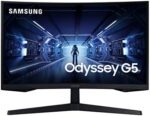SAMSUNG Odyssey G5 Series 27-Inch WQHD (2560x1440) Gaming Monitor, 144Hz, Curved, 1ms, HDMI, Display Port, FreeSync Premium (LC27G55TQWNXZA)