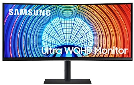 SAMSUNG S65UA Series 34-Inch Ultrawide QHD (3440x1440) Computer Monitor, 100Hz, Curved, USB-C, HDR10 (1 Billion Colors), Height Adjustable Stand, TUV-Certified Intelligent Eye Care (LS34A654UXNXGO)