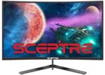 Sceptre 24-Inch Curved 165Hz Gaming LED Monitor Edge-Less AMD FreeSync DisplayPort HDMI, Black (C248B-144RN)
