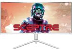 Sceptre 30" Curved Ultrawide Monitor 2560 x 1080 up to 200Hz DisplayPort HDMI 1ms AMD FreeSync Premium 99% sRGB Picture by Picture/PIP, Build-in Speakers White 2022 (C305B-FUN200W)