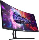 Sceptre 35 Inch Curved UltraWide 21: 9 LED Creative Monitor QHD 3440x1440 Frameless AMD Freesync HDMI DisplayPort Up to 100Hz, Machine Black 2020 (C355W-3440UN)