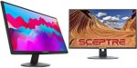 Sceptre E225W-19203R 22" Ultra Thin 75Hz 1080p LED Monitor, Metallic Black 2018 & 24" Professional Thin 75Hz 1080p LED Monitor 2X HDMI VGA Build-in Speakers, Machine Black (E248W-19203R Series)