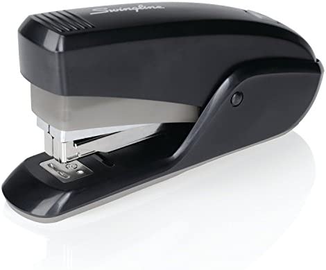 Swingline Stapler, Quick Touch Reduced Effort Stapling, Compact, 15 Sheets, Black/Gray (S7064563)