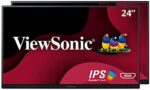 ViewSonic VA2456-MHD_H2 Dual Pack Head-Only 1080p IPS Monitors with Ultra-Thin Bezels, HDMI, DisplayPort and VGA for Home and Office