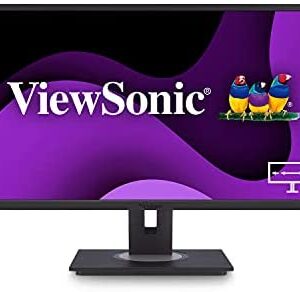 ViewSonic VG3456 34 Inch 21:9 UltraWide WQHD 1440p Monitor with Ergonomics Design USB Type C Docking Built-In Gigabit Ethernet for Home and Office