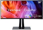 ViewSonic VP3881 38-Inch Premium IPS WQHD+ Curved Ultrawide Monitor with ColorPro 100% sRGB Rec 709, 14-bit 3D LUT, Eye Care, HDR10 Support, USB C, HDMI, USB, DisplayPort for Home and Office