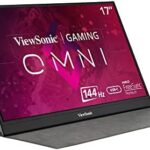 ViewSonic VX1755 17 Inch 1080p Portable IPS Gaming Monitor with 144Hz, AMD FreeSync Premium, 2 Way Powered 60W USB C, Mini HDMI, and Built in Stand with Cover for Home and Esports