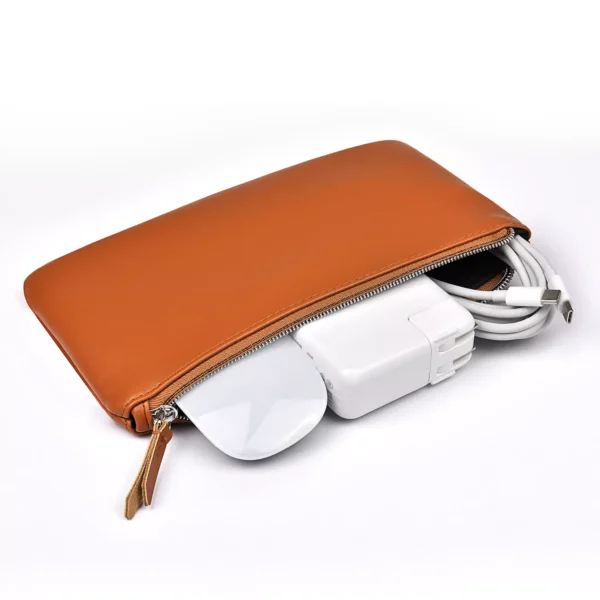 WiWU PU Leather Electronics Accessories Organizer Case for Girls Travel Bag Cables Chargers Gadgets Pouch Storage Bags