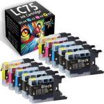 10-Pack ColorPrint Compatible LC-75 Ink Cartridge Replacement for LC 75XL LC75XL LC75 Work with MFC-J6510DW MFC-J6710DW MFC-J6910DW MFC-J280W MFC-J425W MFC-J435W MFC-J5910DW MFC-J825DW (4BK,2C,2M,2Y)